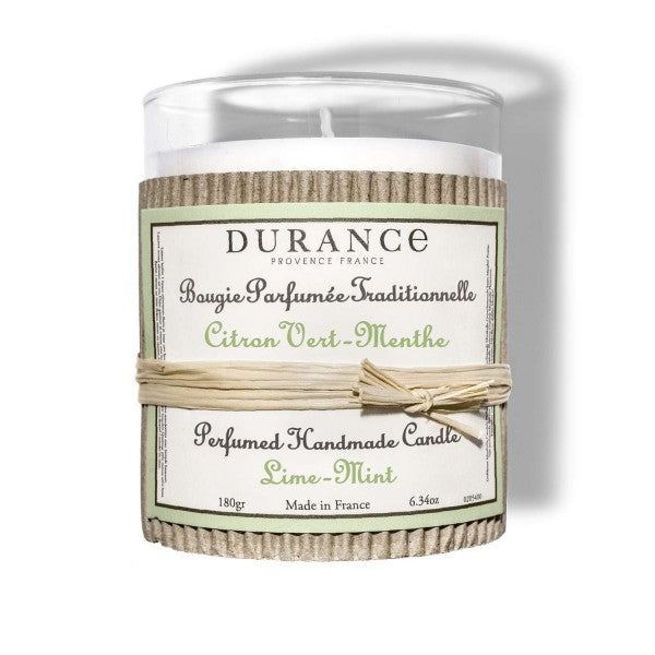 Illatgyertya 180 gr Lime-Menta / Citron vert-Menthe - Durance France