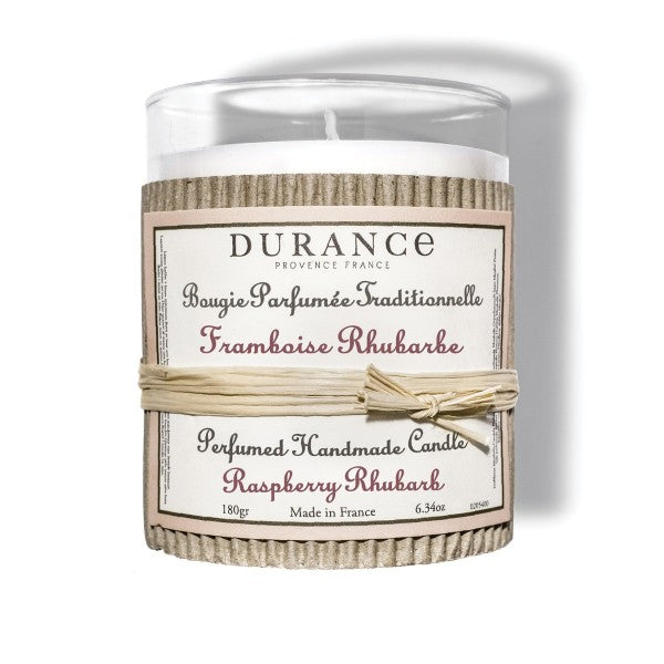 Illatgyertya 180 gr Málna rebarbara / Framboise Rhubarbe - Durance France