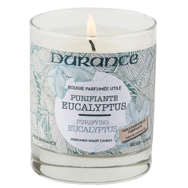 Illatgyertya 180 gr Tisztító eukaliptusz / Eucalyptus Purifiant - Durance France